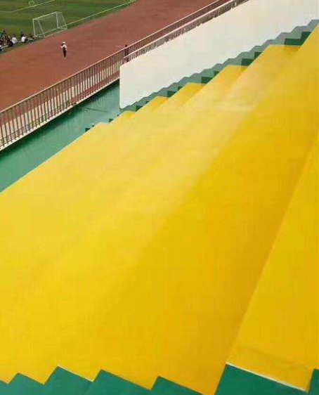 碑林球场台阶翻新修补改造